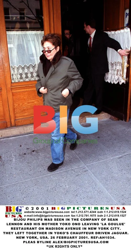 Bijou Philips with Sean Lennon and Yoko Ono in NYC