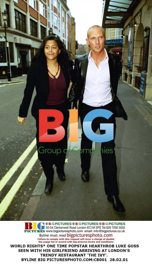 Luke Goss and Girlfriend at The Ivy