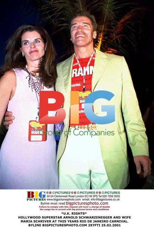 Arnold Schwarzenegger and Maria Schriver at Rio Carnival