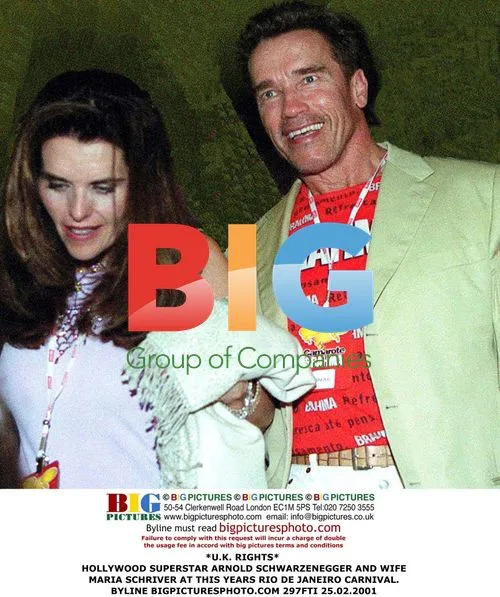 Arnold Schwarzenegger and Maria Schriver at Rio Carnival