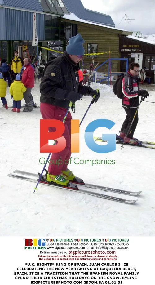 King of Spain Skiing in Baqueira Beret