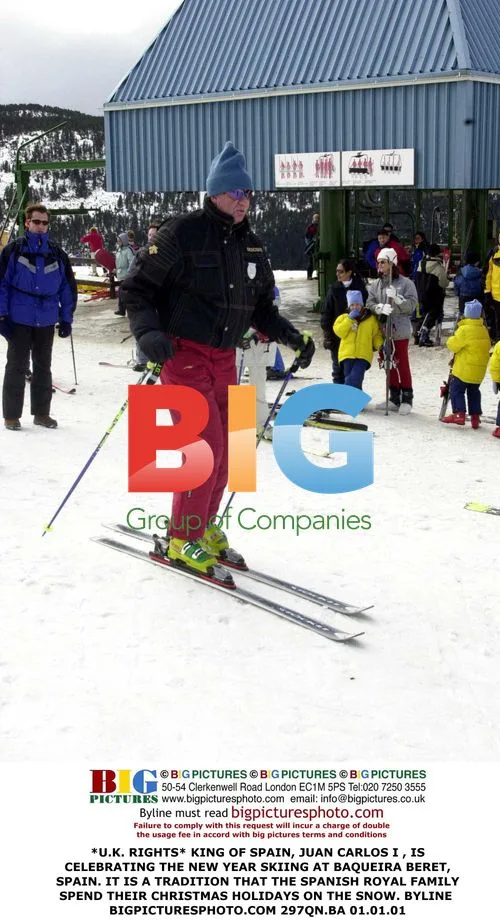 King of Spain Skis at Baqueira Beret