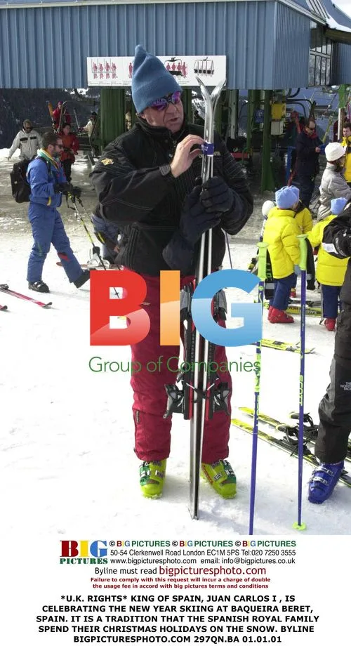 King of Spain Skiing at Baqueira Beret