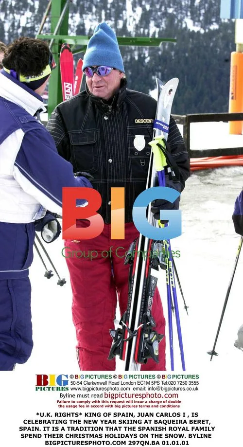 King of Spain Skis in Baqueira Beret