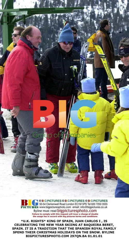 King of Spain Skiing in Baqueira Beret