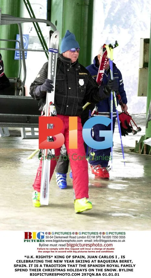 King of Spain Skiing at Baqueira Beret