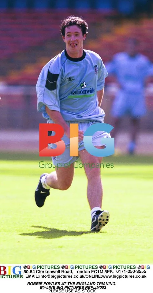 Robbie Fowler at England Training