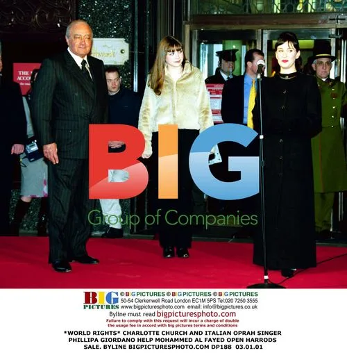 CHARLOTTE CHURCH and PHILLIPA GIORDANO open HARRODS SALE with MOHAMMED AL FAYED