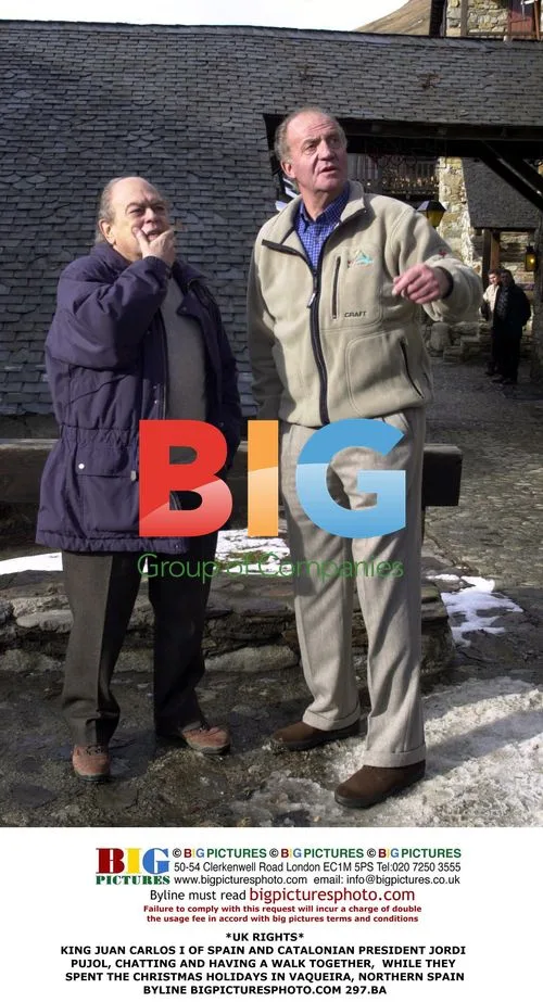 King Juan Carlos I and Jordi Pujol Chatting