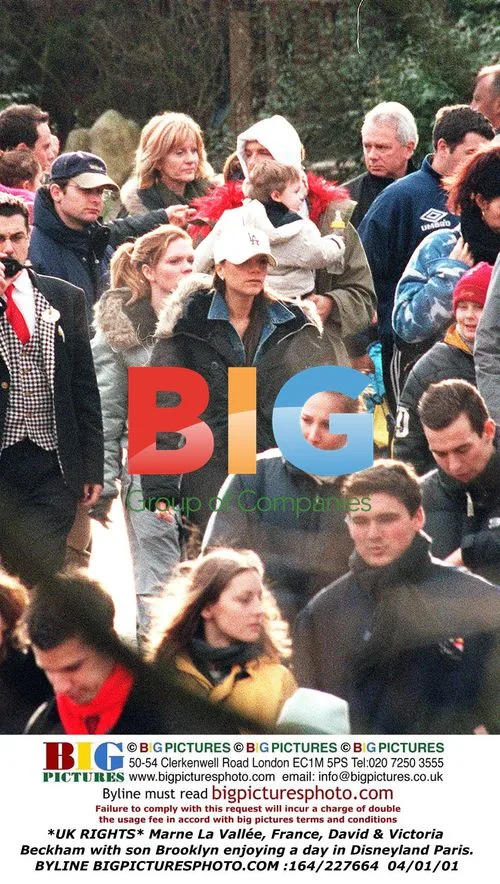 Beckhams Enjoy Day at Disneyland Paris