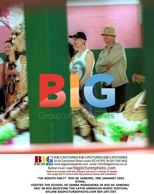 Sting Visits Samba School in Rio