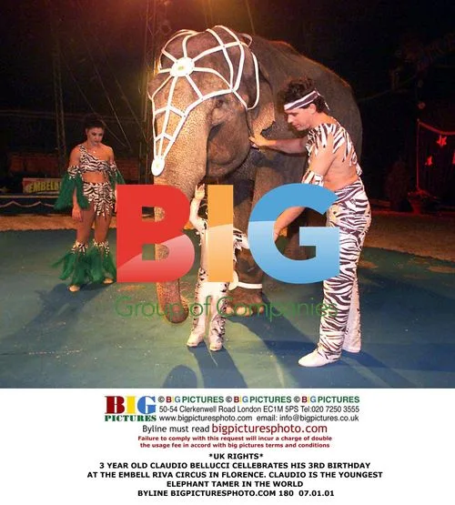 3-Year-Old Elephant Tamer Celebrates Birthday