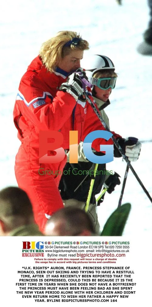 Princess Stephanie Skiing Alone in Auron