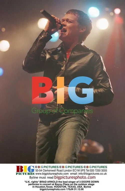 Brad Arnold of 3 Doors Down performs at Bayou Place
