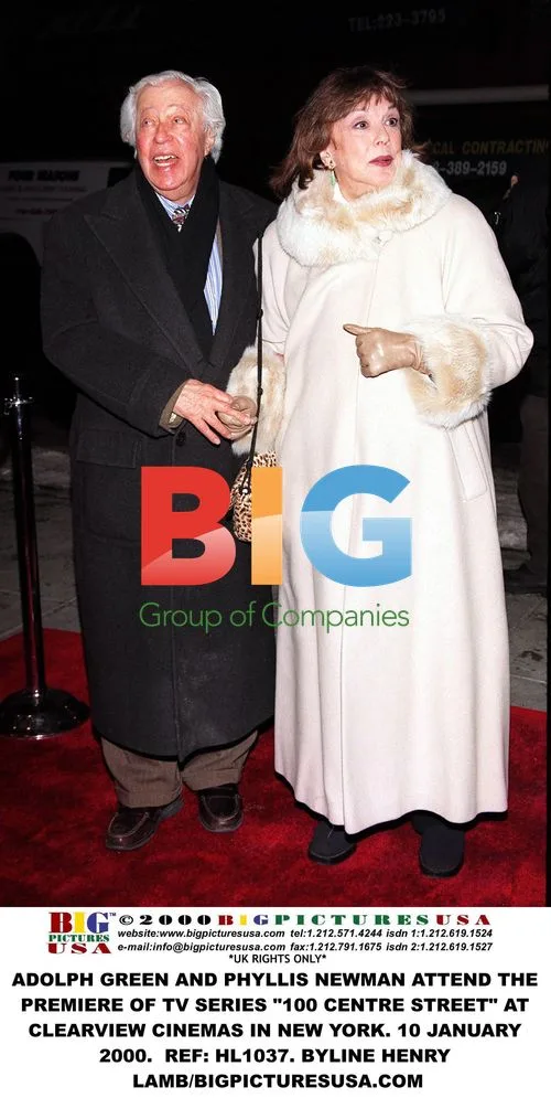 Adolph Green and Phyllis Newman at 100 Centre Street Premiere