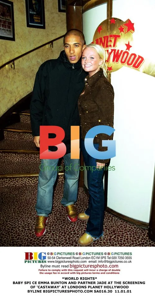 Baby Spice Emma Bunton and Partner at Castaway Screening