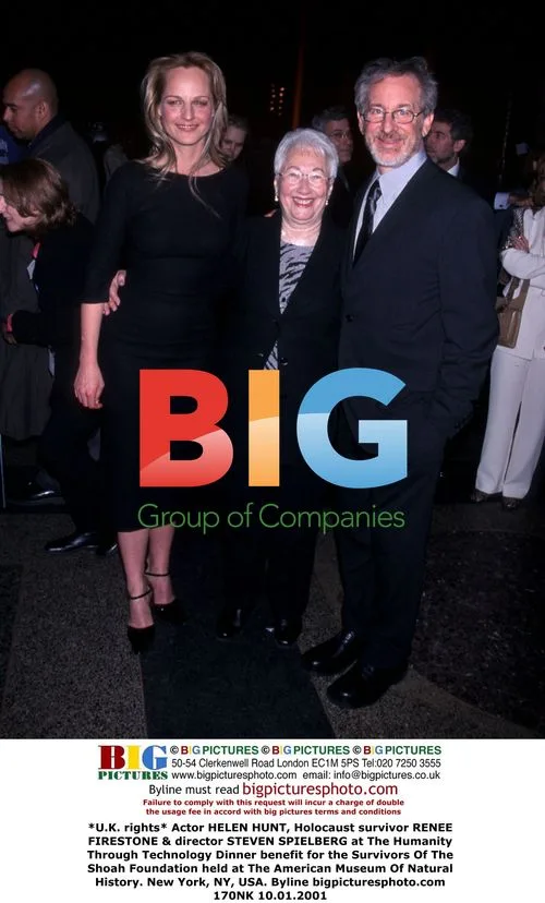 Helen Hunt, Renee Firestone & Steven Spielberg at Shoah Foundation Benefit