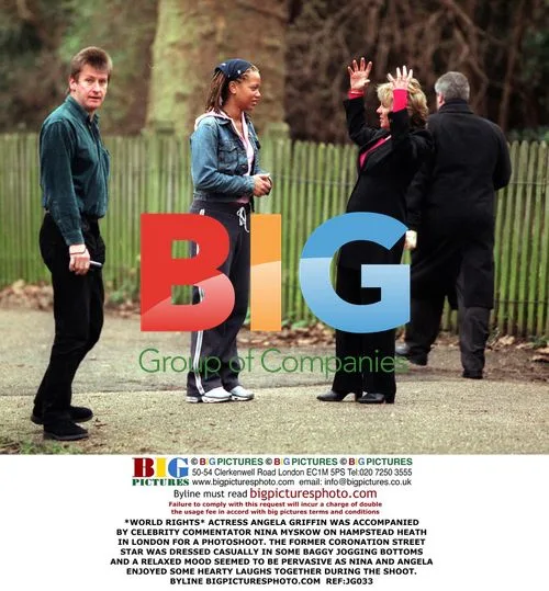 Angela Griffin and Nina Myskow at Hampstead Heath Photoshoot