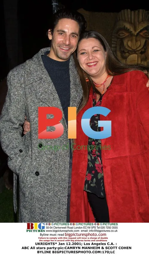 CAMRYN MANHEIM & SCOTT COHEN at ABC All Stars Party