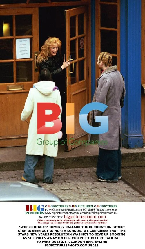 Beverly Callard Seen Smoking in North London