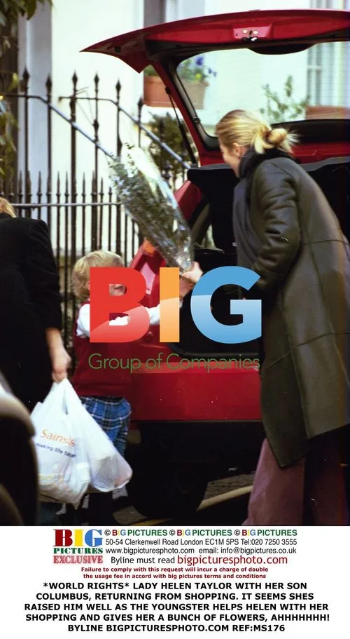 Lady Helen Taylor and Son Shopping