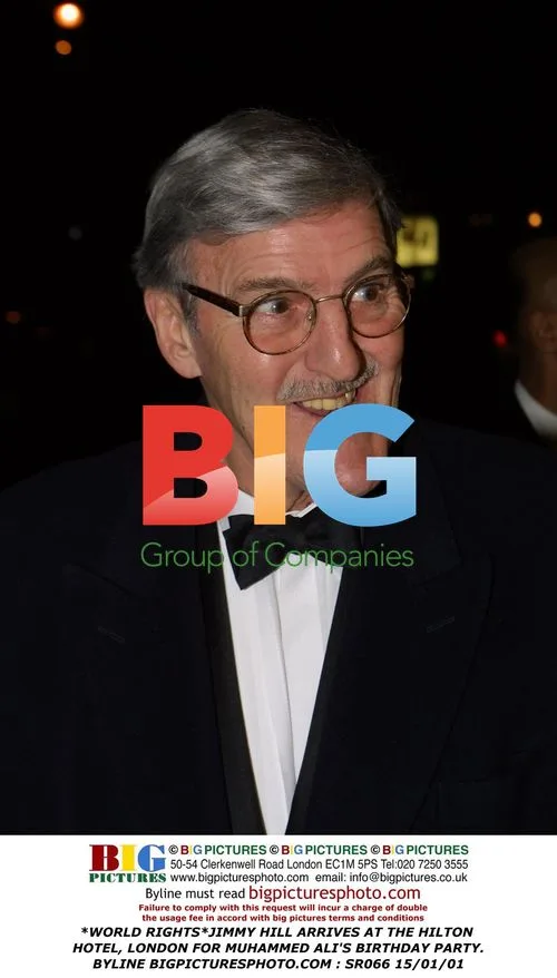 Jimmy Hill Arrives for Muhammad Ali's Birthday