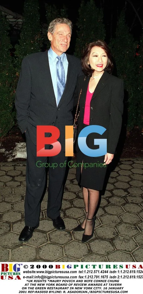 Maury Povich and Connie Chung at NY Board of Review Awards