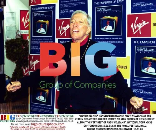 Andy Williams Album Signing at Virgin Megastore