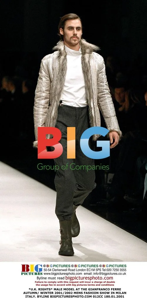 Male Model at Gianfranco Ferre Fashion Show