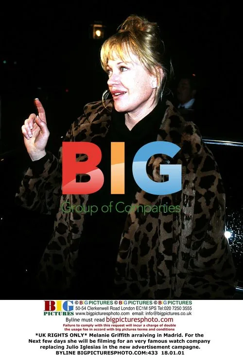 Melanie Griffith Arrives in Madrid for Watch Ad