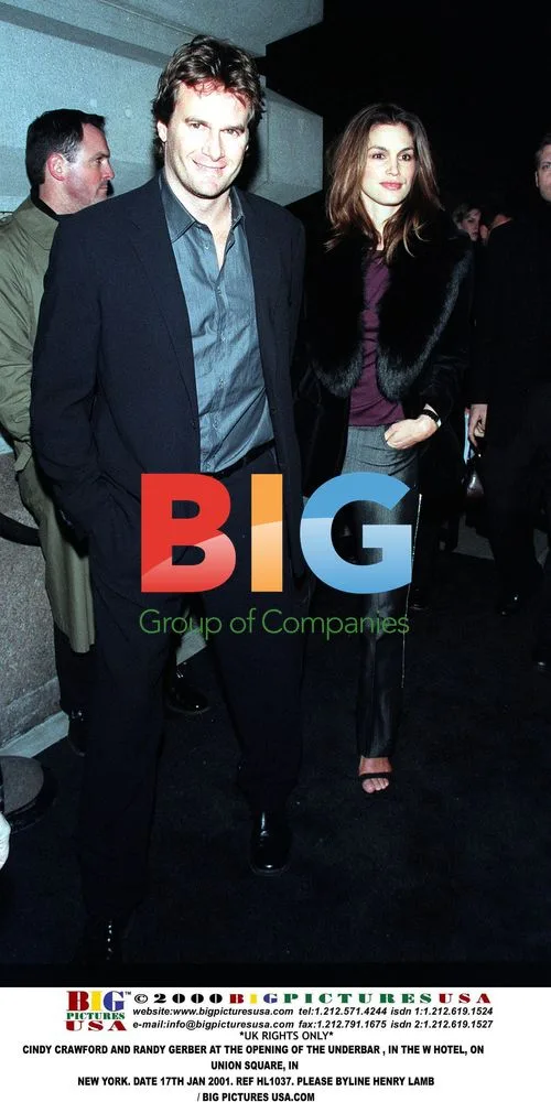 Cindy Crawford and Randy Gerber at Underbar opening