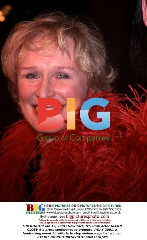 Glenn Close at V-DAY 2001 press conference