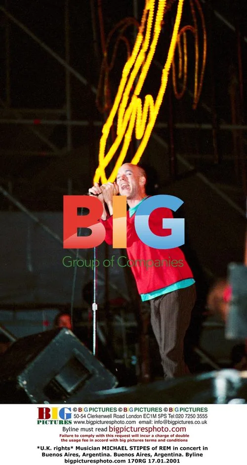 MICHAEL STIPES of REM in concert in Buenos Aires