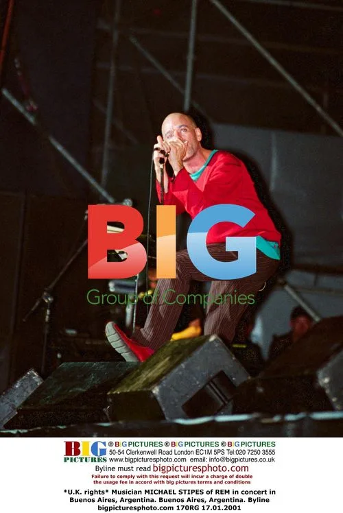 Michael Stipes of REM in concert in Buenos Aires