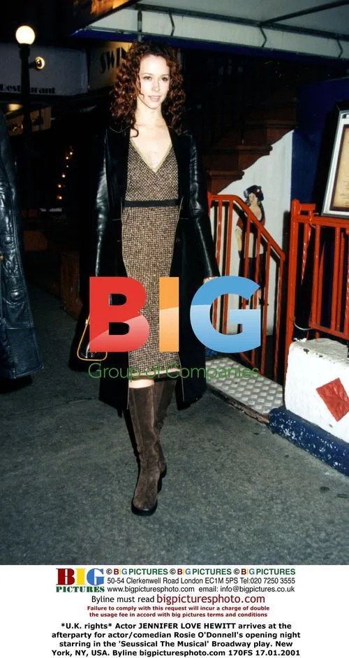 JENNIFER LOVE HEWITT at ROSIE O'DONNELL's 'Seussical' opening