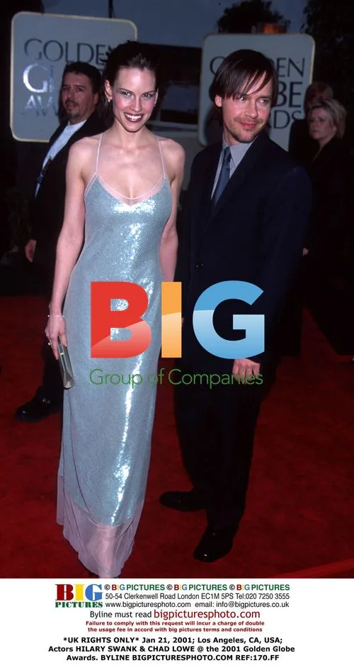 Hilary Swank & Chad Lowe at 2001 Golden Globes