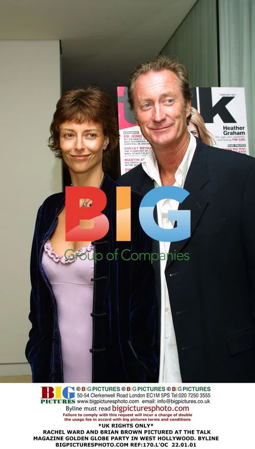 Rachel Ward and Brian Brown at Golden Globe Party