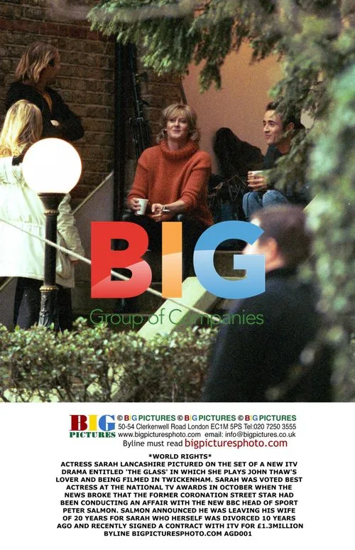 Sarah Lancashire on set of 'The Glass'