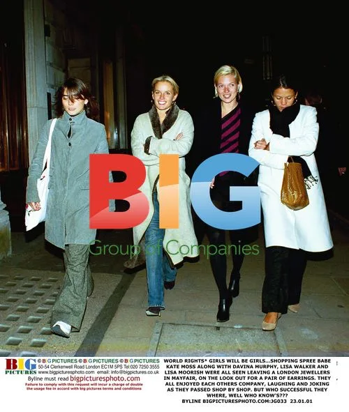 Kate Moss and friends go shopping in Mayfair