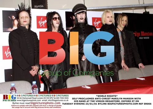 Marilyn Manson at Virgin Megastore in London