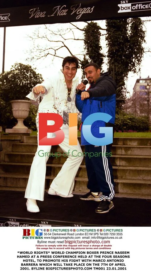 Prince Naseem Hamed at Press Conference