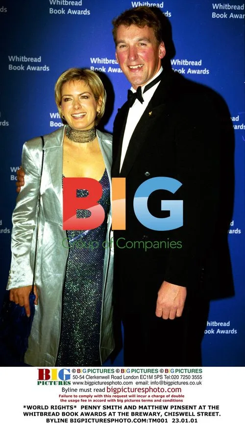 Penny Smith and Matthew Pinsent at Whitbread Book Awards