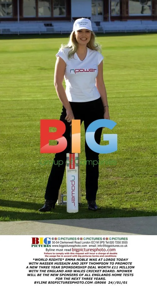 Emma Noble Promotes Cricket Sponsorship