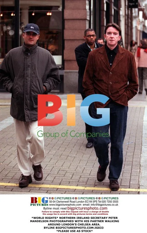 Peter Mandelson photographed with partner in London
