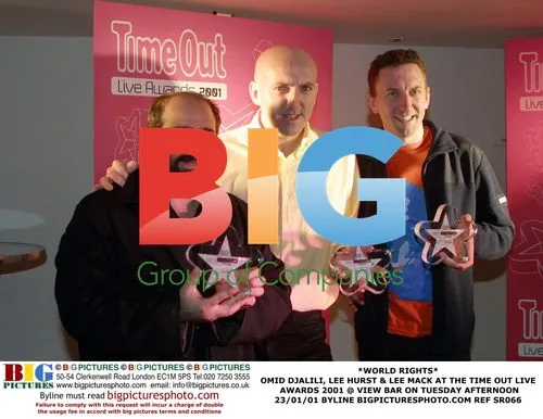 Comedians Omid Djalili, Lee Hurst & Lee Mack at Time Out Live Awards