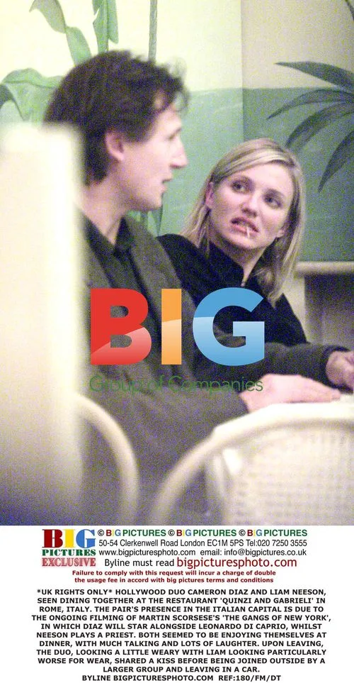 Liam Neeson and Cameron Diaz Dine in Rome