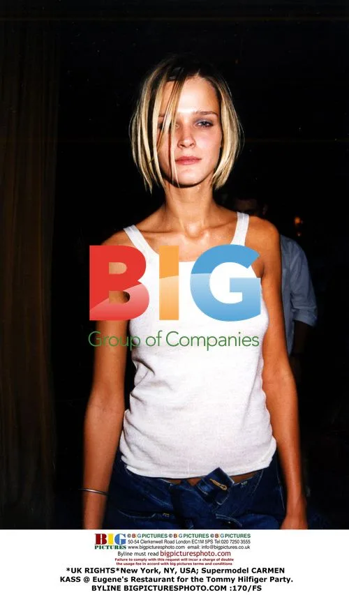 Supermodel Carmen Kass at Tommy Hilfiger Party