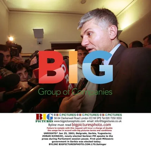Zoran Djindjic Speaks to Press After Elected