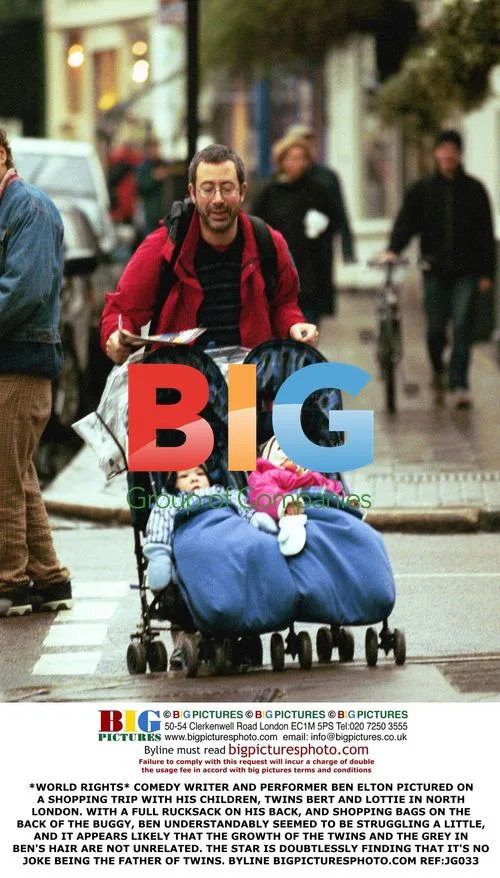 Ben Elton on Shopping Trip with Twins
