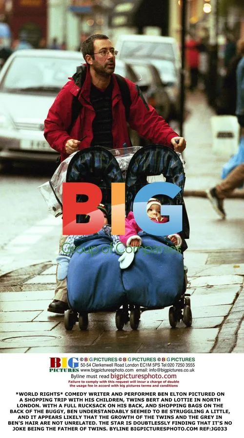 Ben Elton on Shopping Trip with Twins